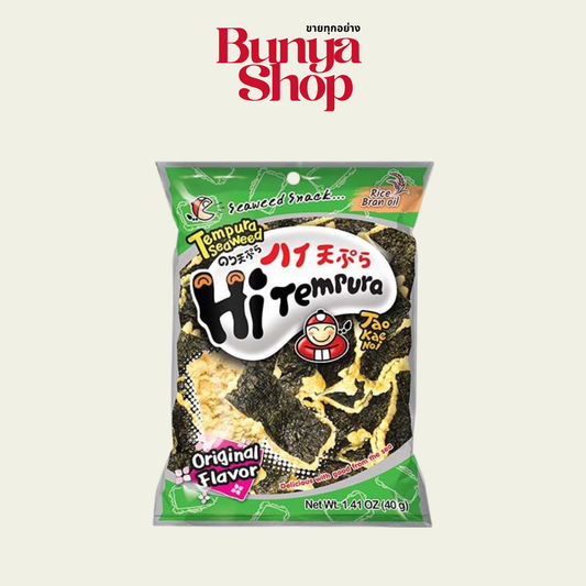 TAO KAE NOI Seetang Snack Tempura Original 40g สาหร่ายเถ้าแก่น้อยเทมปุระ
