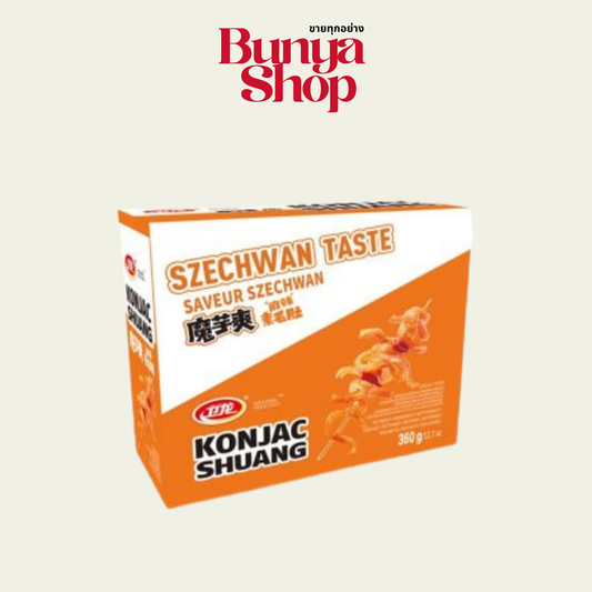 Konjac Shuang Szechuan-Geschmack 360g หมึกกรุบรสชาติเสฉวน 1 กล่องมี 20ซองเล็ก