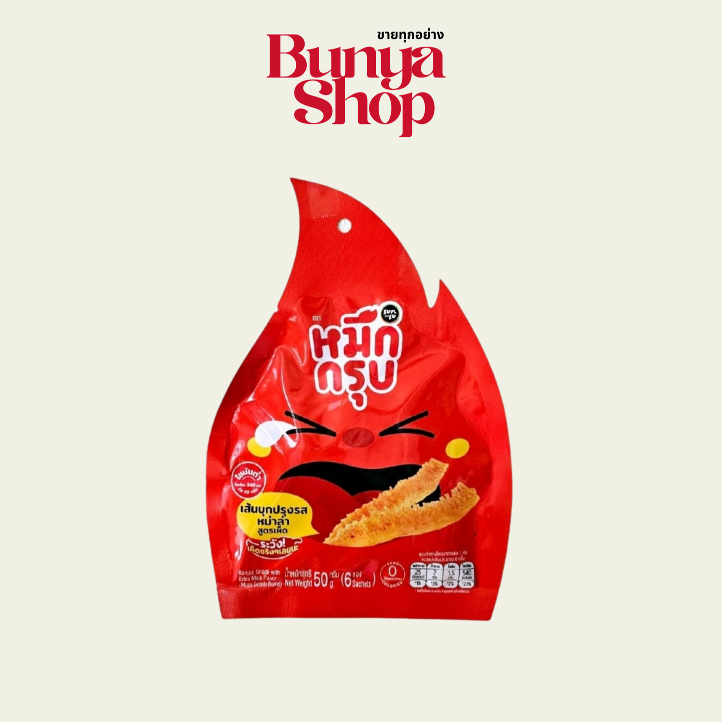 SUNSU Muek Grub Konjak Streifen 50g หมึกกรุบซันซู